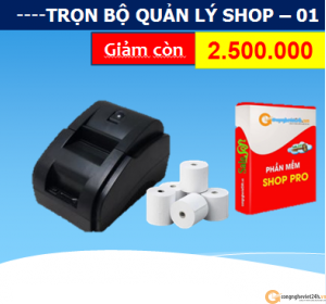 TRỌN BỘ PHẦN MỀM TÍNH TIỀN – CNV SHOP 1